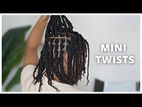THE BEST Mini Twists on Blown Out Hair | Summer...