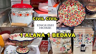 ENGLİSH HOME'DA BATTANİYELER 300 LİRA😱/YATAK ÖRTÜLERİ 500TL❗️YEPYENİ Ü