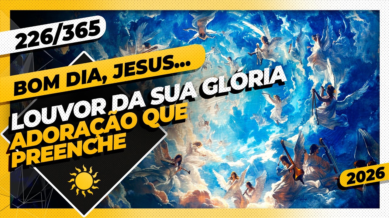 LOUVOR DA SUA GLÓRIA: ADORAÇÃO QUE PREENCHE - Bom dia, Jesus! 226/365 (2026)