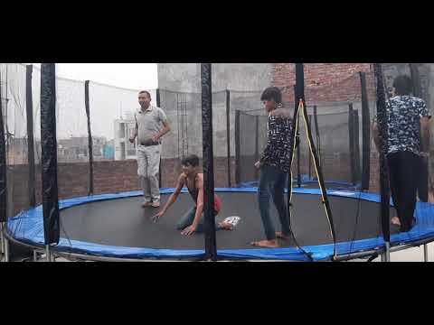 Boby inflatables mild steel 14 feet trampoline, for events