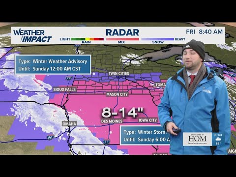 Weather Impact Alert: Major snowstorm to impact travel across the upper Midwest