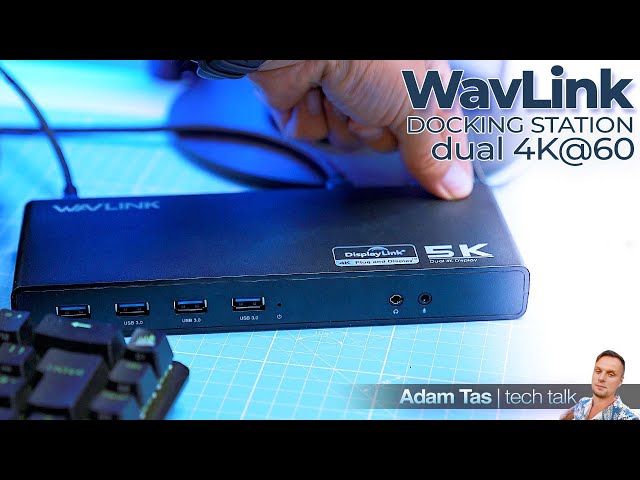 Vídeo relacionado con WAVLINK Docking Station Dual 4K@60Hz (2 HDMI+2DP),Displaylink Dock Station con Carga PD de 100W,USB C de 10 Gbps,para MacBook Neo,Thunderbolt 4/3, USB-C/A - M1-M4 Mac,Windows,LAN -Requiere Controlador