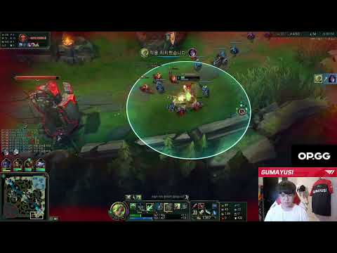 T1 Gumayusi perfectly timed level up to 6 and kills enemy adc | Stream Highlights