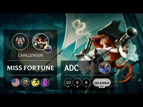 Miss Fortune ADC vs Ezreal - NA Challenger Patch 9.22