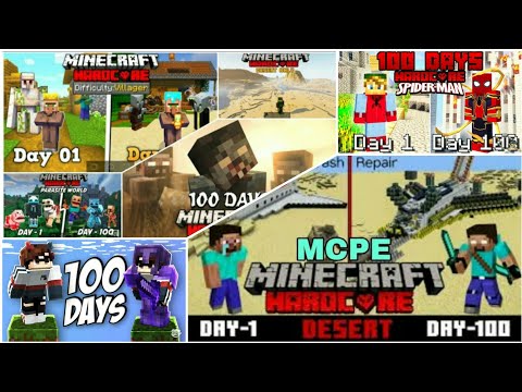 Top 10 Java Edition like 100 Days Survival Maps FOR MINECRAFT PE (1.19.+) #2