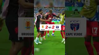 Cape Verde Stops Uruguay 🎯🥶 #football
