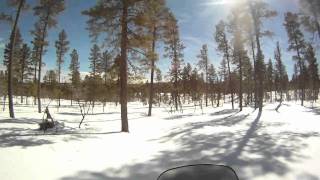 preview picture of video 'Mormon Lake snowmobile ride'