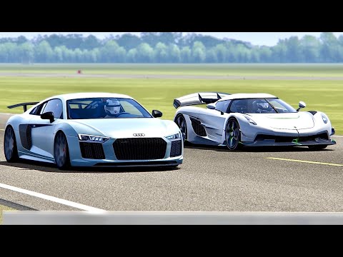 Koenigsegg Jesko vs Audi R8 V10 2019  - Top Gear Track