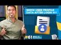 61 Get Display User Profile Information After Login To Ecommerce Website