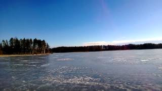 preview picture of video 'Ice Cracking on Lake Saimaa, Finland'