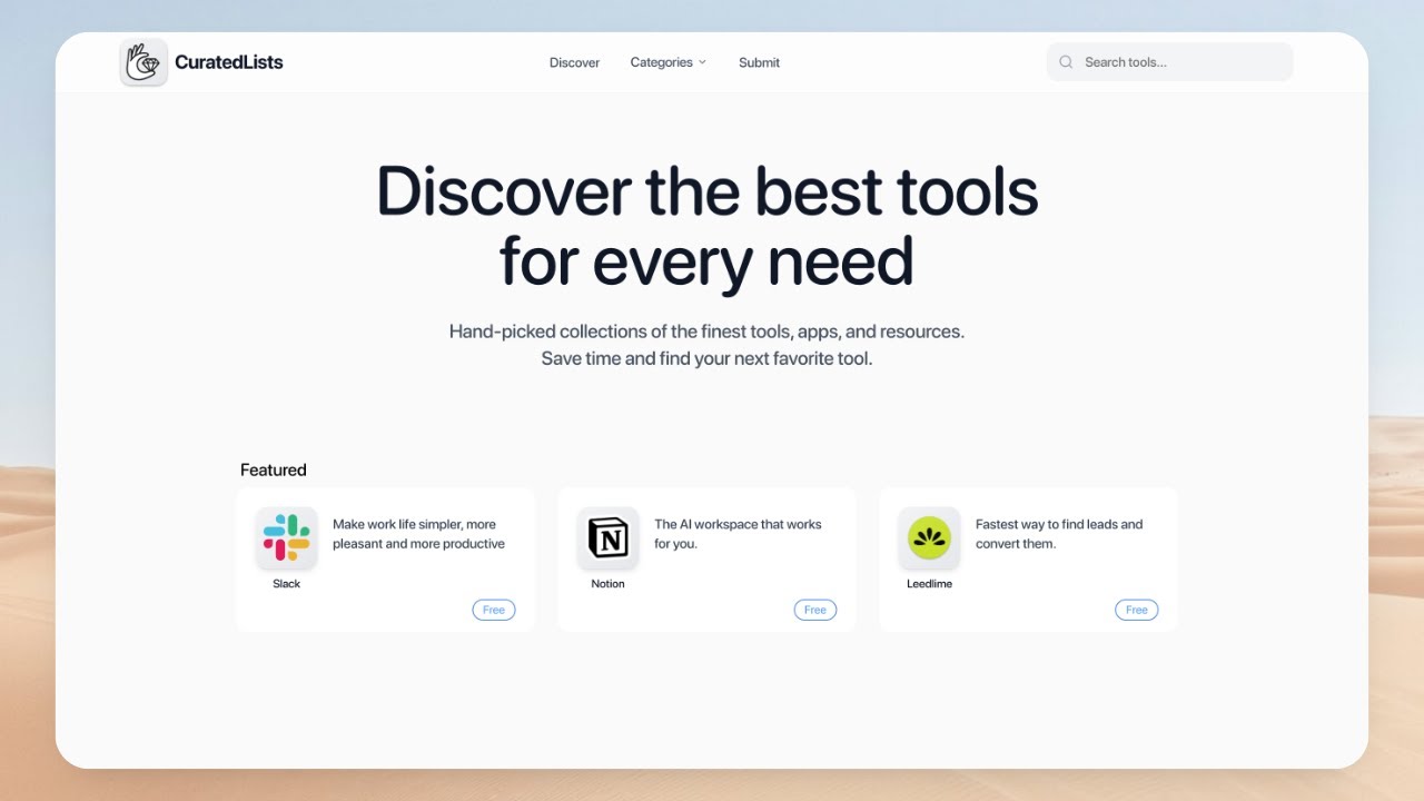 CuratedLists demo video