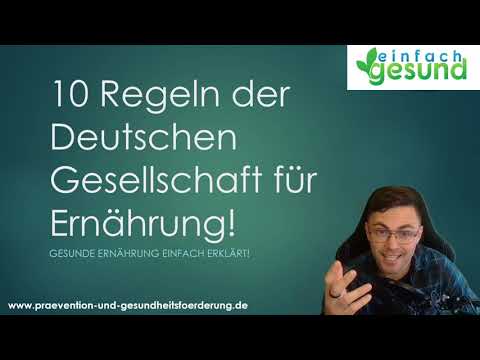 Die 10 Regeln der DGE? ⏩ Was sollte man beachten für gesunde Ernährung? (Empfehlung)💚💚💚