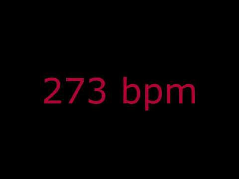 Metrónomo 273 bpm 4/4-Volumen Alto - Para practicar ejercicios de Guitarra Eléctrica-Bajo-Batería.