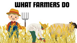 What farmers do for kids | Educational video for kids | farming | KIDS LEAP ISLAND
