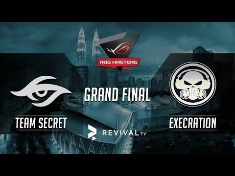 Secret vs Execration ROG Masters 2016: Grand Finals + NA Beat Final reBroadcast [Arcana Giveaway]
