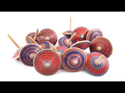 Turning a wooden spinning top (quick version) by SilvanWoodturning on Etsy.com