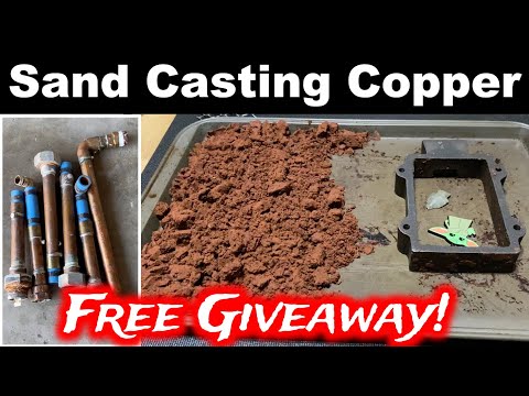 Our First Copper Pour And Sand Casting! Free Giveaway!