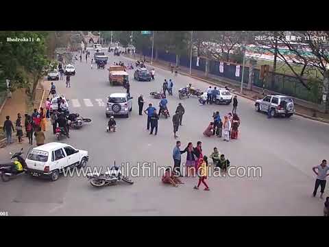 Bhukamp in Nepal : CCTV footage of 25th April 2015