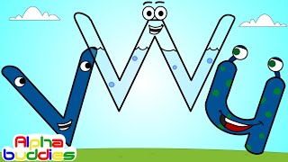 Abc Phonics For Kids | Letters U-V-W | Alphabuddies Ep.23