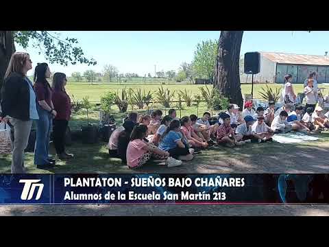 PLANTATON SUEÑOS BAJO CHAÑARES - Alumnos Escuela San Martín 213.