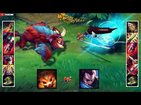 MEGA GNAR vs YASUO FULL BUILD FIGHTS & Gnar & Yasuo Montage!