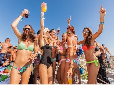 Ibiza party on boat in Rio