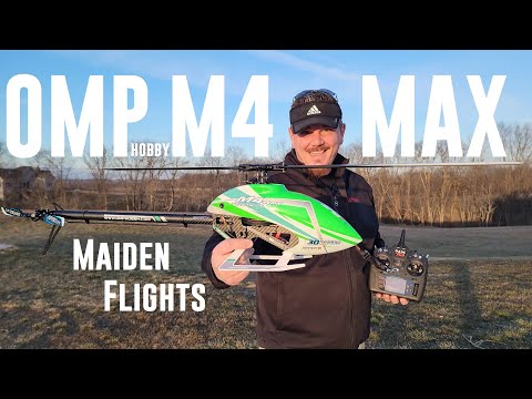 OMP Hobby - M4 Max - PNP 3D Heli - Maiden Flights & Initial Adjustments
