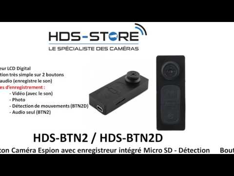 MICRO SD 4 GO DÉTECTION PHOTO VIDÉO BTN2D BOUTON CAMERA ESPION 480P