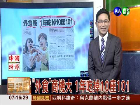 "外食"商機大 1年吃掉10座101