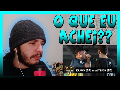 Alysson [TO] vs Krawk [SP] (1ªFase) - DUELO DE MCS NACIONAL 2017 | REACT BAUEB