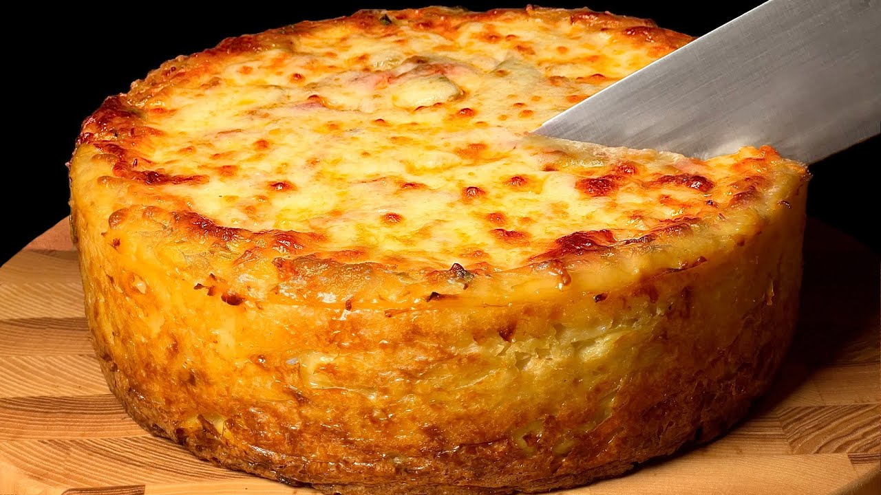 4 potatoes and 5 EGGS! THE BEST DINNER WITHOUT MEAT. Quick dinner. Family recipe