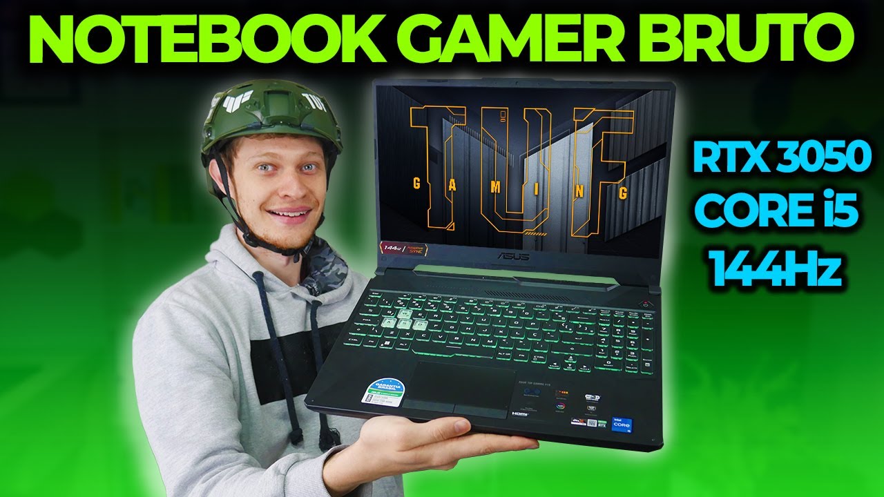 ESSE NOTEBOOK GAMER TEM UMA RTX 3050 e é RESISTENTE! ANÁLISE F15 TUF GAMING