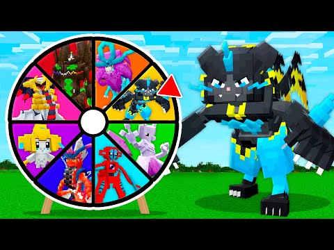 The roulette wheel decides which legendary Pokémon you'll get in Minecraft Pokémon!