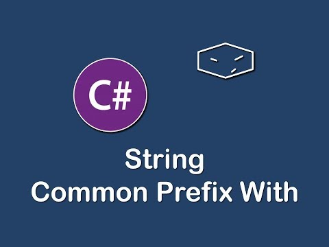 string common prefix with in c