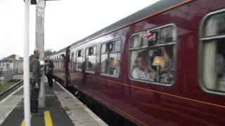 preview picture of video 'Class A4 Pacific 60007 Sir Nigel Gresley Departing Exeter St Davids'