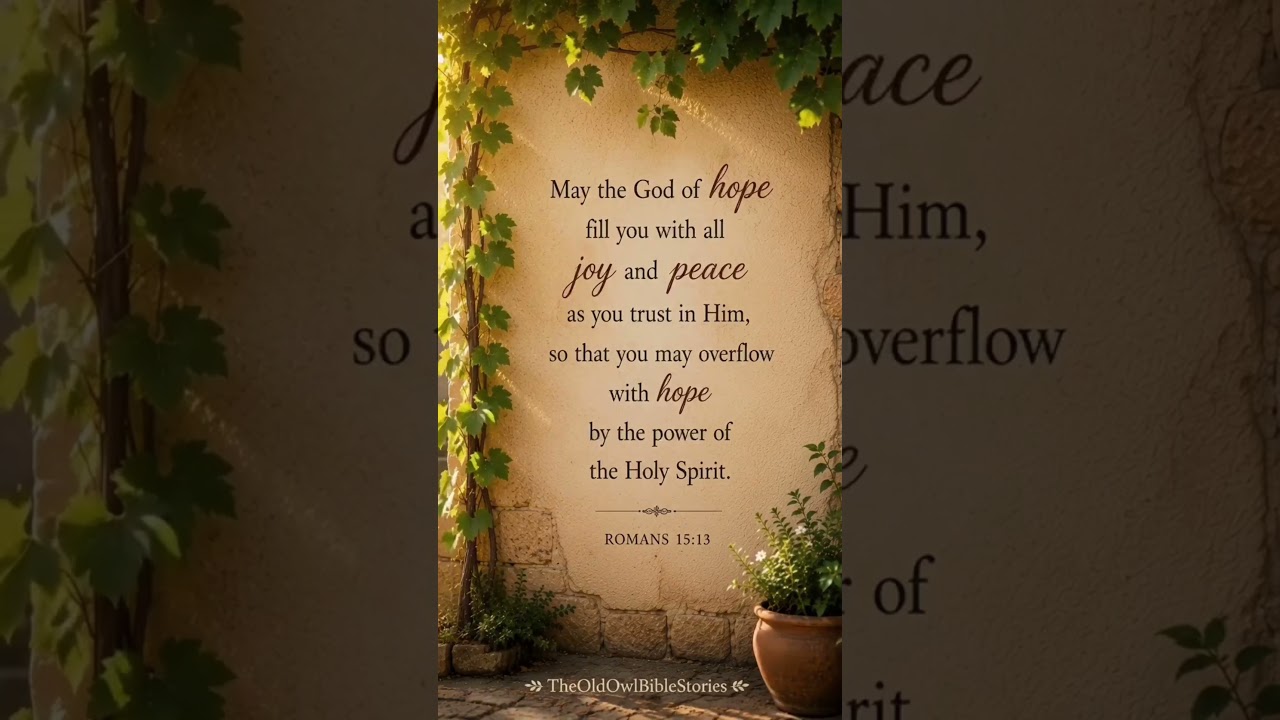 Romans 15:13 | A Beautiful Bible Verse on Hope, Joy and Peace