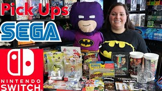 Nintendo, SEGA, and Batman Pick Ups! (Games, Promotional Items, Amiibos, Displays, Etc.)