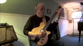 John Abercrombie improvising a piece in his new Soulezza Signature Guitar
