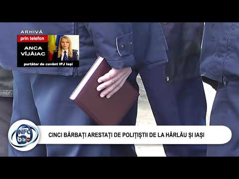 CINCI BĂRBAȚI ARESTAȚI DE POLIȚIȘTII DE LA HÂRLĂU ȘI IAȘI