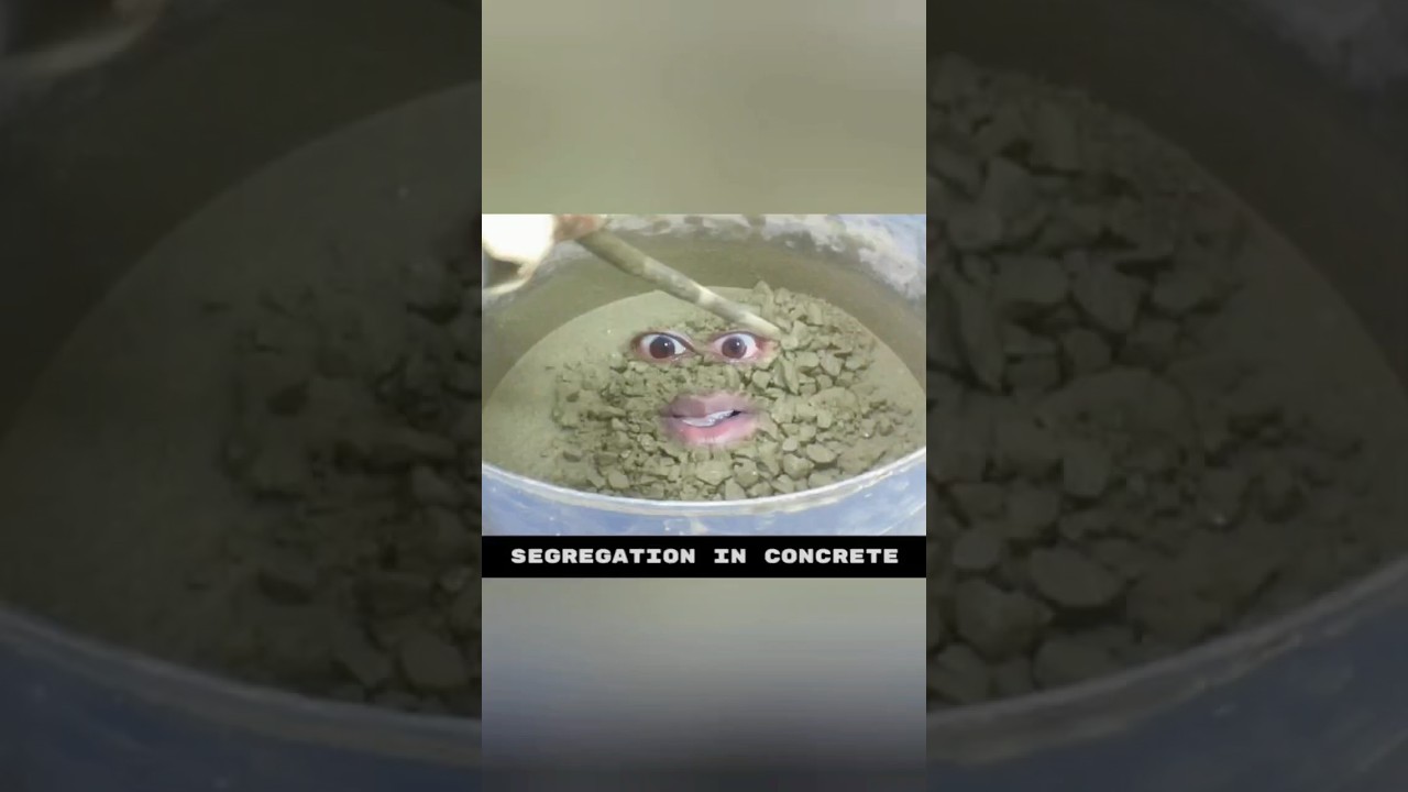 What is segregation in concrete? #shorts #ytshorts #srcivilconstruction #viralvideo #civilshorts