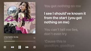 Demi Lovato - U Got Nothin&#39; On Me (Karaoke Instrumental)