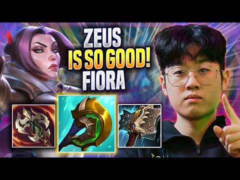ZEUS IS SO GOOD WITH FIORA! - T1 Zeus Plays Fiora TOP vs Gangplank! | Preseason 2023