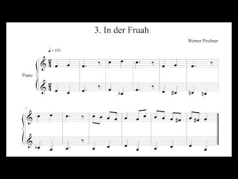 Werner Pirchner - In der Fruah (In The Morning) - See below for complete title and details