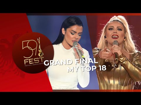 Festivali i Këngës 2020🇦🇱 | Grand Final: My Top 18 (Albania ESC 2021)