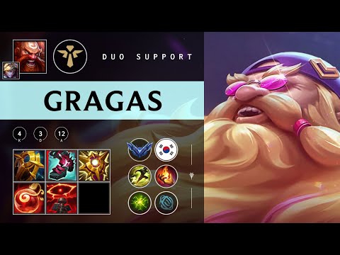 Gragas Support vs Pantheon - KR Diamond Patch 25.24