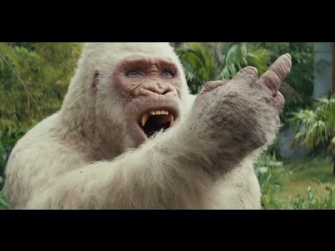Rampage (2018) George Shows Middle Finger Scene Movie Clip HD
