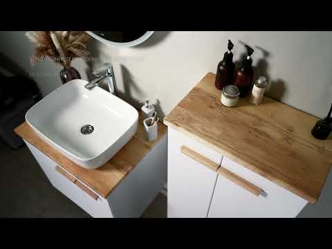 Миниатюра изображения товара Тумба под умывальник Viant Мюнхен Como 80 / VMUN80COBEL-T2STP (белый)