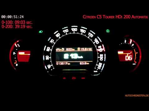 Citroen C5 2.0 HDi Tourer top speed