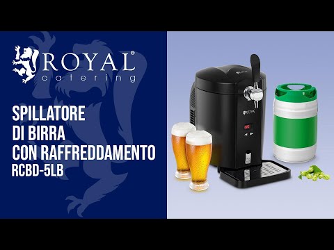 Video - Spillatore di birra con raffreddamento - 5 l - da 2 a 12 °C