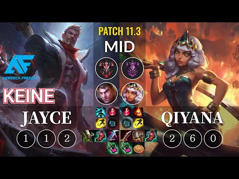 AF Keine Jayce vs Qiyana Mid - KR Patch 11.3